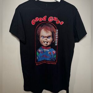 Chucky “Good Guys” Graphic Tee | Black Horror Movie T-Shirt | Size L